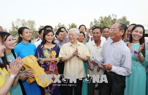 Tổng Bí thư Nguyễn Phú Trọng thăm, làm việc tại tỉnh An Giang
